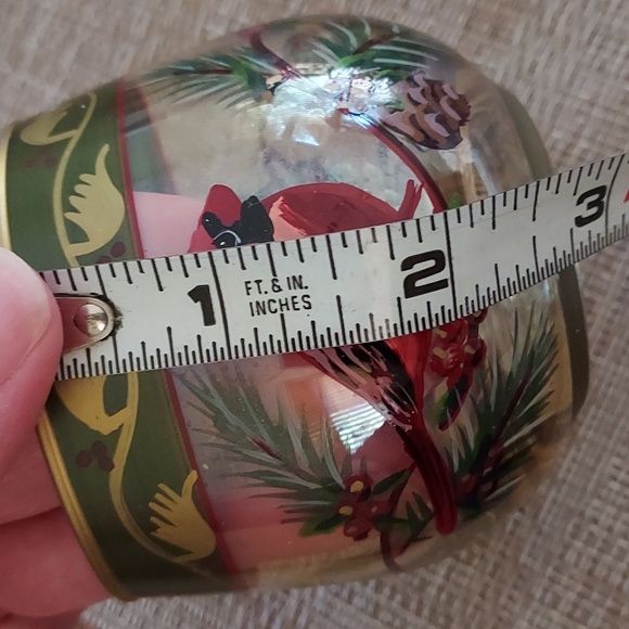 Votive cups 4 piece cardinal spruce design - Picture 3 of 6